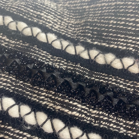 H&M Tweed Tassel Fringe Pencil Mini Skirt - Picture 7 of 9